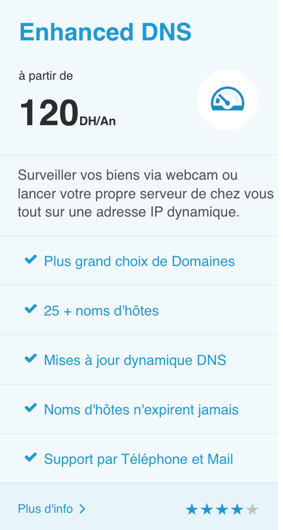 DDNS Service pour 25 Hote un ans Enhanced DDNS